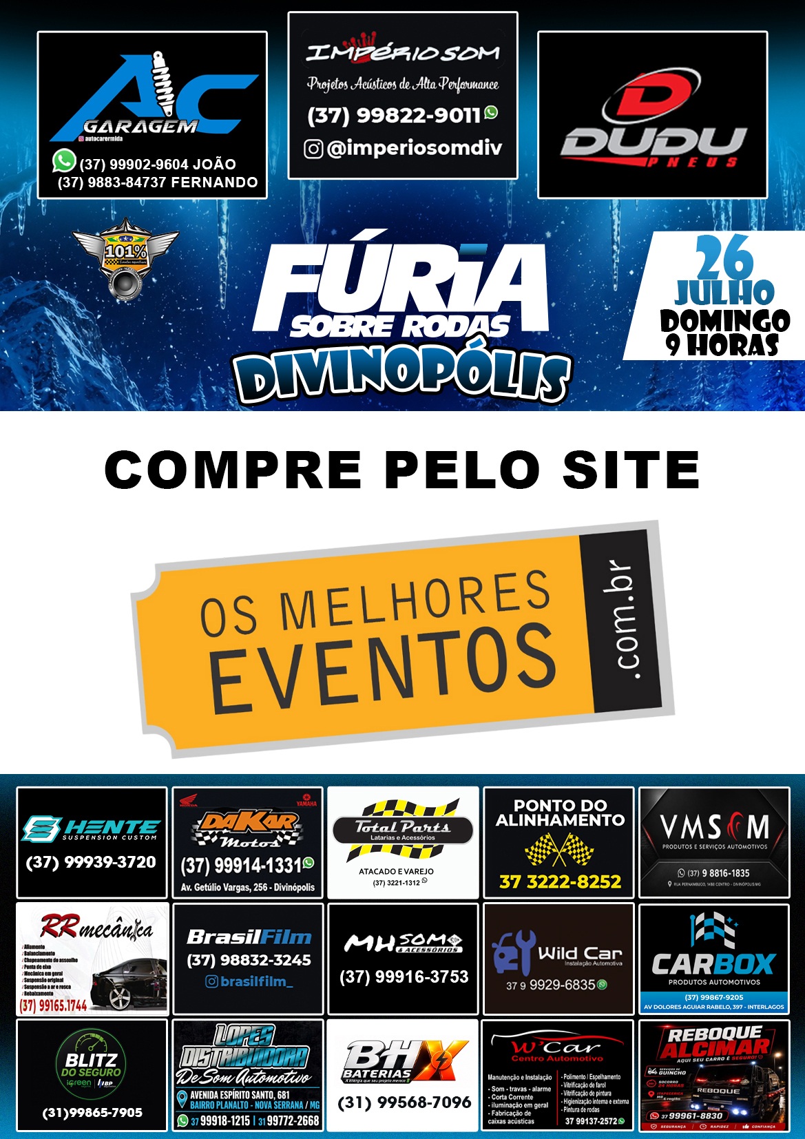 FÚRIA SOBRE RODAS