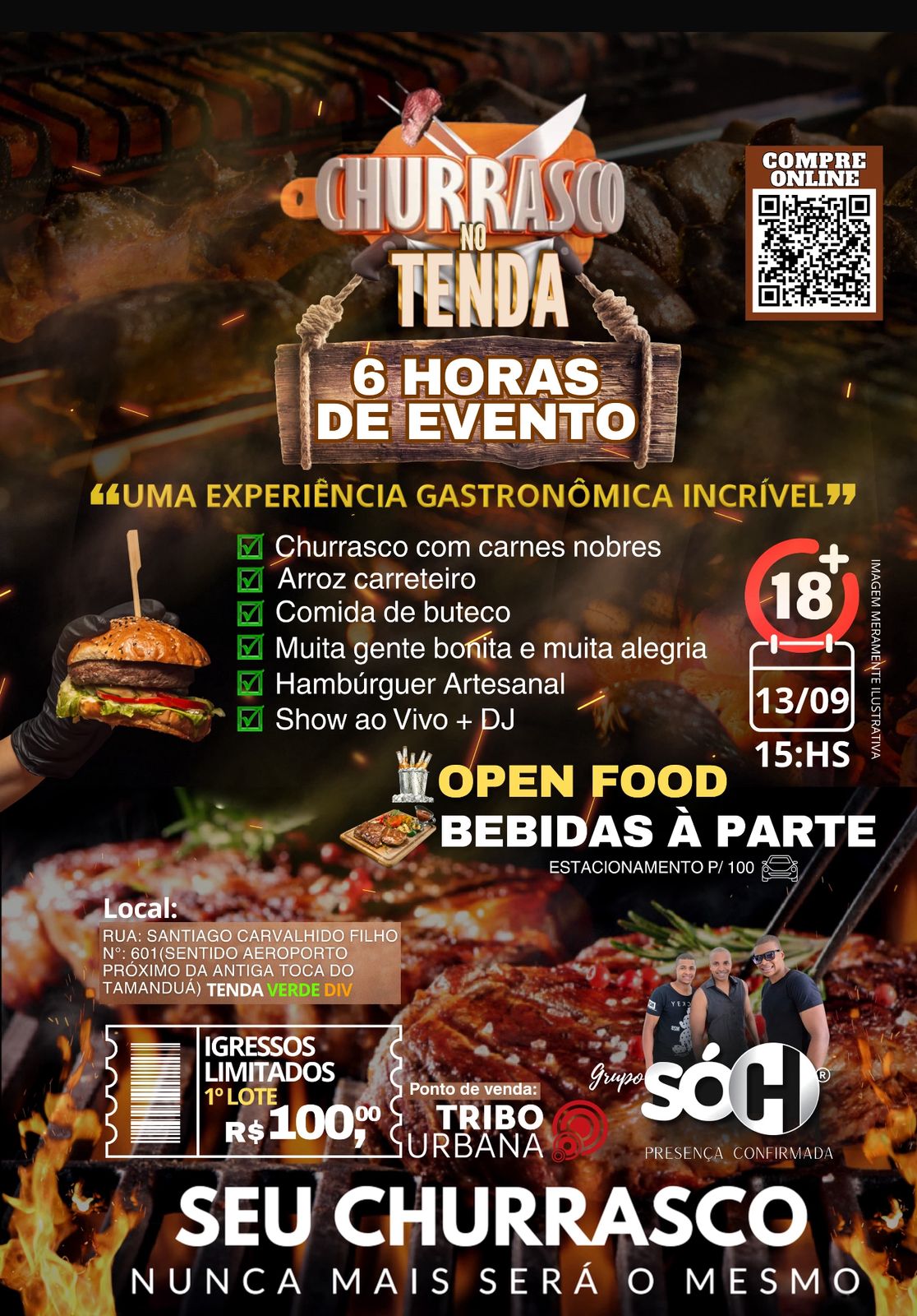 CHURRASCO NO TENDA
