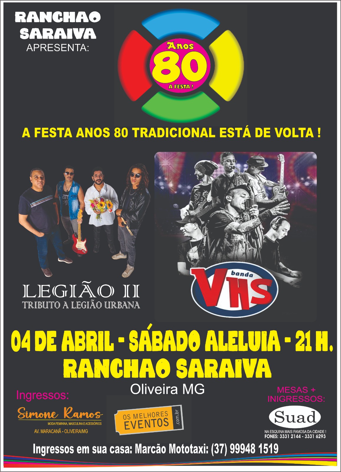 Festa Anos 80 edição 2026